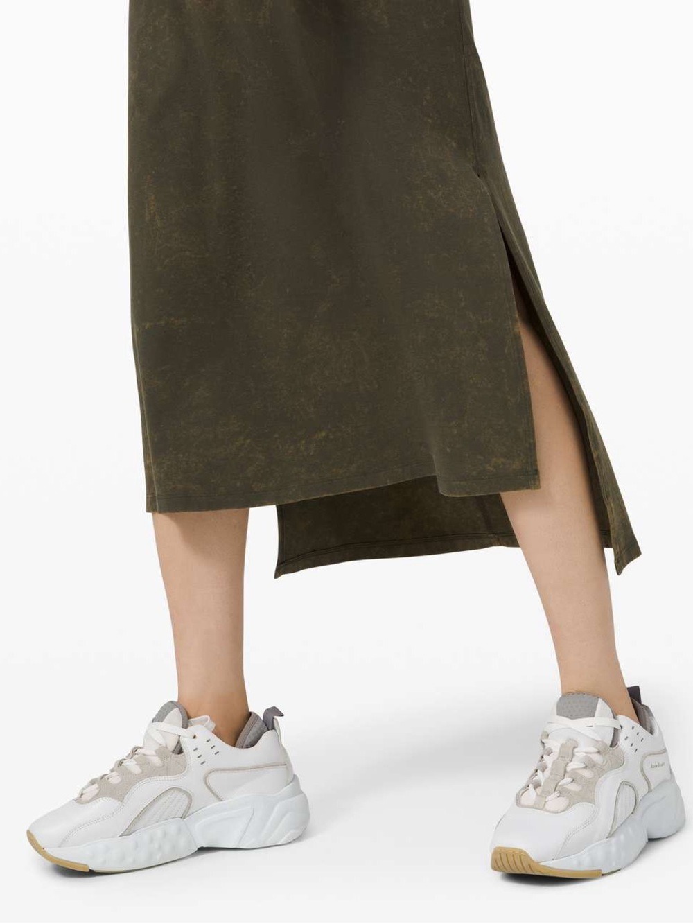 Lululemon All Yours Tank Maxi Dress Cloudy Wash Dark Olive - Picture 4 of 11